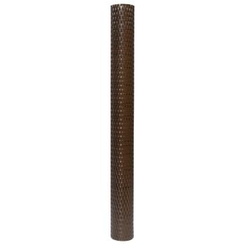 Balkon-Sichtschutz Braun und Schwarz 1000x90 cm Poly Rattan