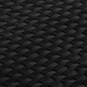 Balkon-Sichtschutz Schwarz 300x90 cm Poly Rattan