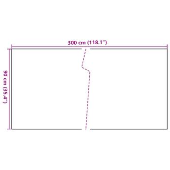 Balkon-Sichtschutz Schwarz 300x90 cm Poly Rattan
