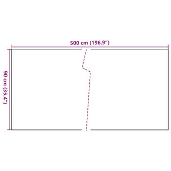 Balkon-Sichtschutz Schwarz 500x90 cm Poly Rattan