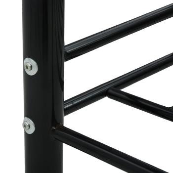 Tagesbett-Rahmen Schwarz Metall 90×200 cm