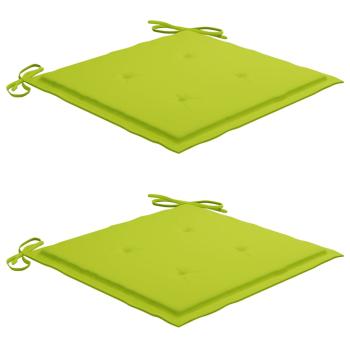 Gartenstühle mit Kissen 2 Stk. Grau Massivholz Akazie