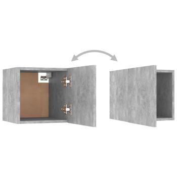8-tlg. TV-Schrank-Set Betongrau Holzwerkstoff