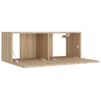 8-tlg. TV-Schrank-Set Sonoma-Eiche Holzwerkstoff