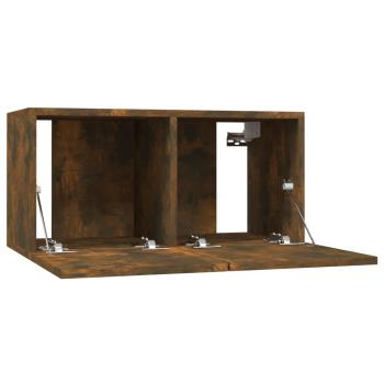 5-tlg. TV-Schrank-Set Räuchereiche Holzwerkstoff