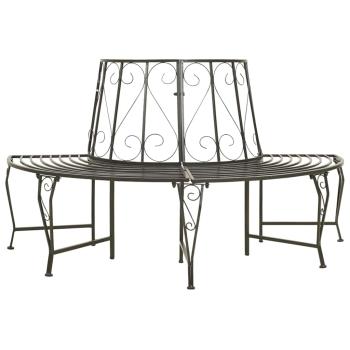 ARDEBO.de - Baumbank Halbrund 160 cm Stahl