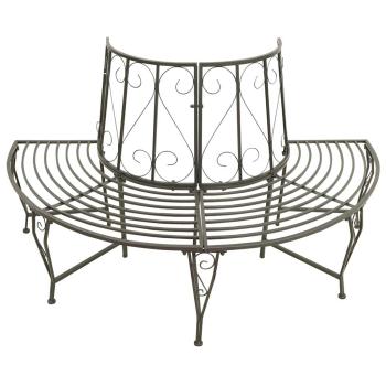 Baumbank Halbrund 160 cm Stahl