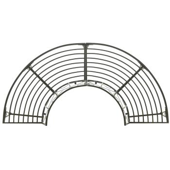 Baumbank Halbrund 160 cm Stahl