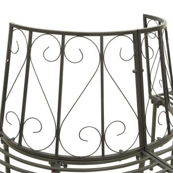 Baumbank Halbrund 160 cm Stahl