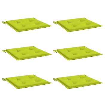 Gartenstuhl-Kissen 6 Stk. Knallgrün 50x50x3 cm Oxford-Gewebe