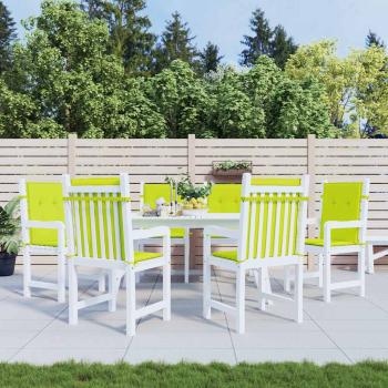 ARDEBO.de - Gartenstuhlauflagen für Niedriglehner 6Stk Knallgrün 100x50x3cm