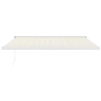 Markise Einziehbar Creme 4x3 m Stoff und Aluminium