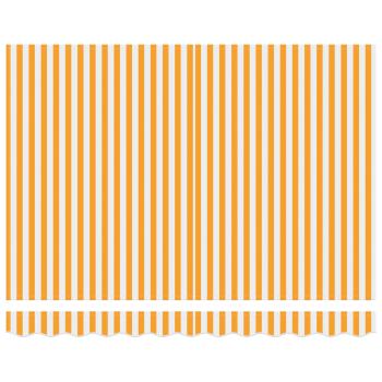 | Ausziehbare Markise | Blau und Weiß mit weißem Rahmen 3 x 2,5 m