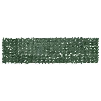 ARDEBO.de - Balkon-Sichtschutz mit Dunkelgrünen Blättern 300x75 cm