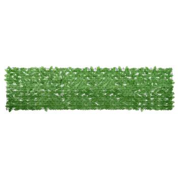 ARDEBO.de - Balkon-Sichtschutz mit Grünen Blättern 300x75 cm