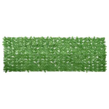 ARDEBO.de - Balkon-Sichtschutz mit Grünen Blättern 300x100 cm