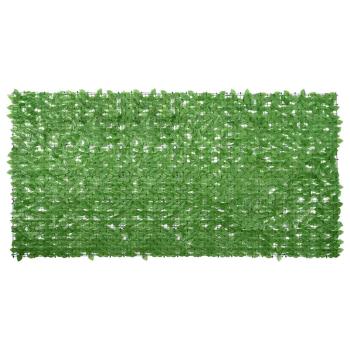 ARDEBO.de - Balkon-Sichtschutz mit Grünen Blättern 300x150 cm
