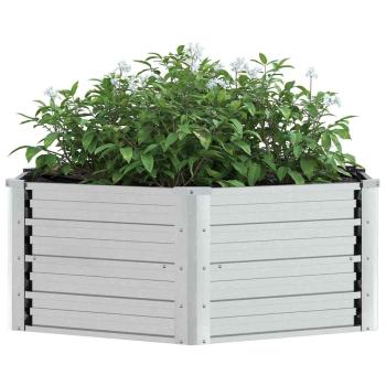 Garten-Hochbeet 129x45 cm Verzinkter Stahl Silber