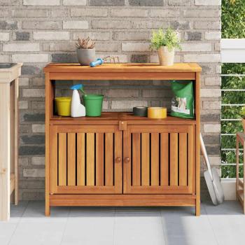 ARDEBO.de - Garten-Konsolentisch 80x35x75 cm Massivholz Akazie
