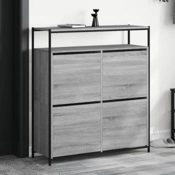 ARDEBO.de - Schuhschrank Sonoma-Grau Hält mehrere Paar Schuhe