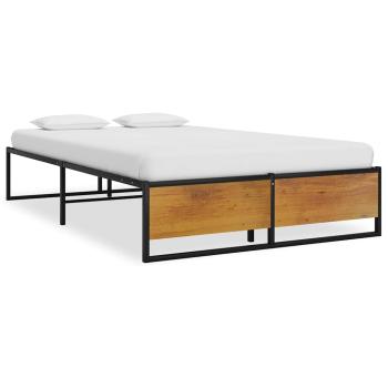 ARDEBO.de - Bettgestell Schwarz Metall 120x200 cm