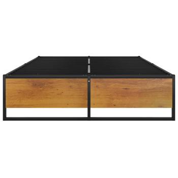 Bettgestell Schwarz Metall 120x200 cm