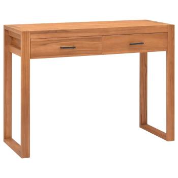 ARDEBO.de - Schreibtisch mit 2 Schubladen 100x40x75 cm Teakholz
