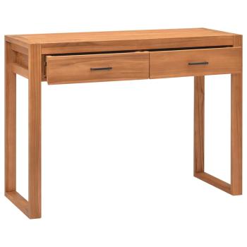 Schreibtisch mit 2 Schubladen 100x40x75 cm Teakholz