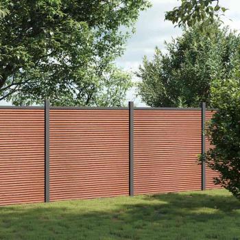 ARDEBO.de - Zaunelement Braun 353x186 cm WPC