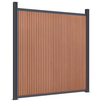 Zaunelement Braun 872x186 cm WPC