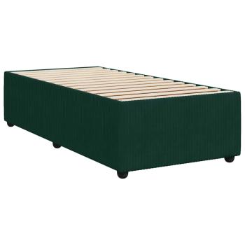Bettgestell ohne Matratze Dunkelgrün 80x200 cm Samt