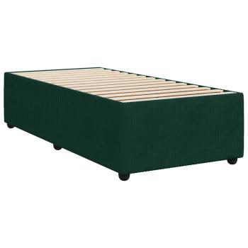 Bettgestell ohne Matratze Dunkelgrün 80x200 cm Samt