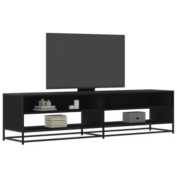 ARDEBO.de - TV-Schrank Schwarz 180,5x40x46 cm Holzwerkstoff