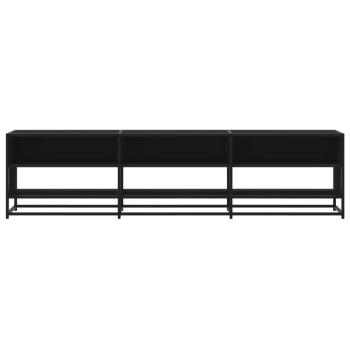 TV-Schrank Schwarz 180x40x46 cm Holzwerkstoff