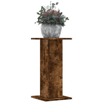 ARDEBO.de - Pflanzenständer 2 Stk. Räuchereiche 30x30x60 cm Holzwerkstoff