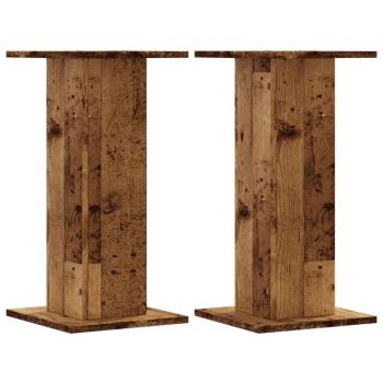 Pflanzenständer 2 Stk. Altholz-Optik 30x30x60 cm Holzwerkstoff