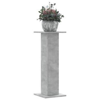 ARDEBO.de - Pflanzenständer 2 Stk. Betongrau 30x30x80 cm Holzwerkstoff