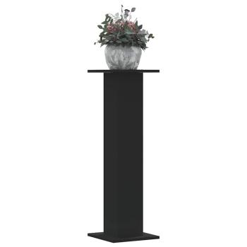 ARDEBO.de - Pflanzenständer 2 Stk. Schwarz 30x30x95 cm Holzwerkstoff