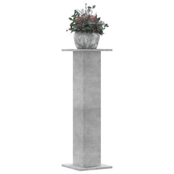 ARDEBO.de - Pflanzenständer 2 Stk. Betongrau 30x30x95 cm Holzwerkstoff