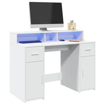 ARDEBO.de - Schreibtisch Weiß 120 x 55 x 91 cm Holzwerkstoff