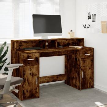Desk Räuchereiche 140 x 55 x 91 cm Engineered wood