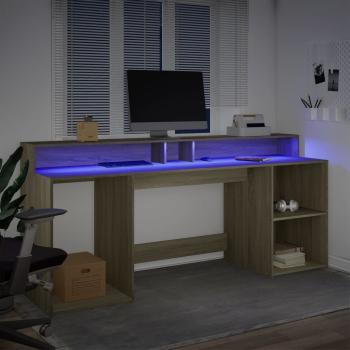Desk Sonoma-Eiche 200 x 55 x 91 cm Engineered Wood