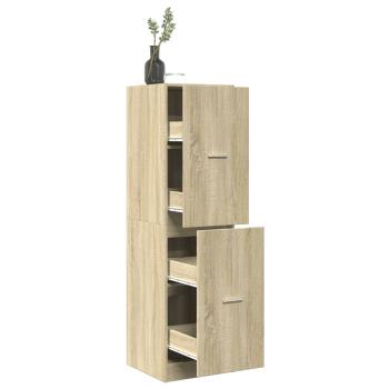 ARDEBO.de - Apothekerschrank Sonoma-Eiche 40x41x144,5 cm Holzwerkstoff
