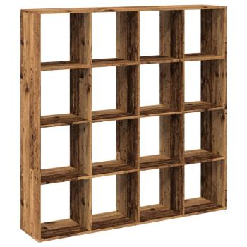B?cherregal Altholz-Optik 137,5x29x137,5 cm Holzwerkstoff