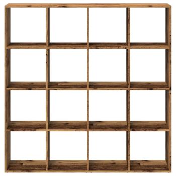 B?cherregal Altholz-Optik 137,5x29x137,5 cm Holzwerkstoff