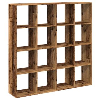 B?cherregal Altholz-Optik 137,5x29x137,5 cm Holzwerkstoff