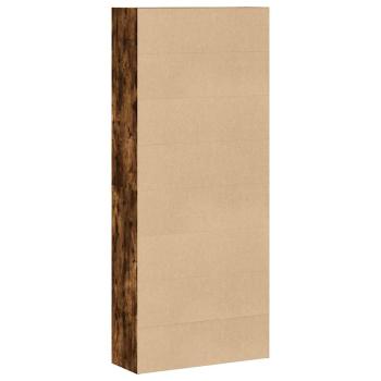 Bücherregal Räuchereiche 80x30x189 cm Holzwerkstoff
