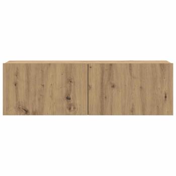 8-tlg. TV-Schrank-Set Wandmontage Artisan-Eiche Holzwerkstoff