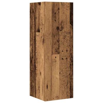 4-tlg. TV-Schrank-Set Wandmontage Altholz-Optik Holzwerkstoff