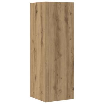 4-tlg. TV-Schrank-Set Wandmontage Artisan-Eiche Holzwerkstoff